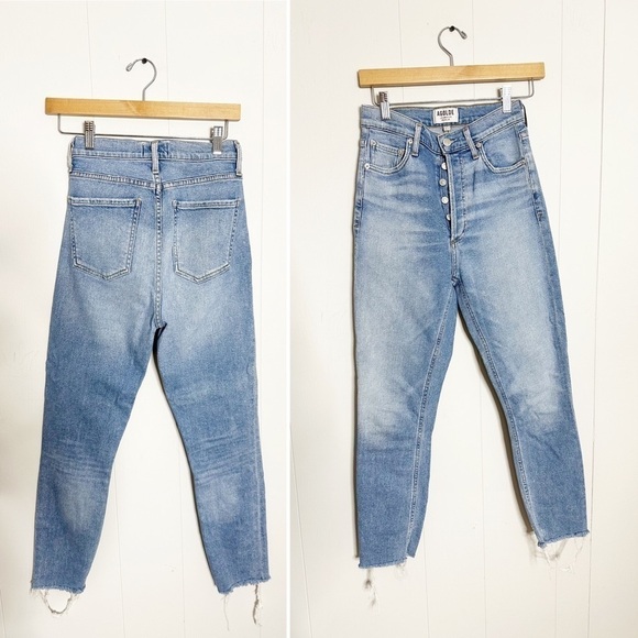 Agolde Jeans Nico High Rise Slim Ankle Jeans In Embark Size 24 - Picture 1 of 5